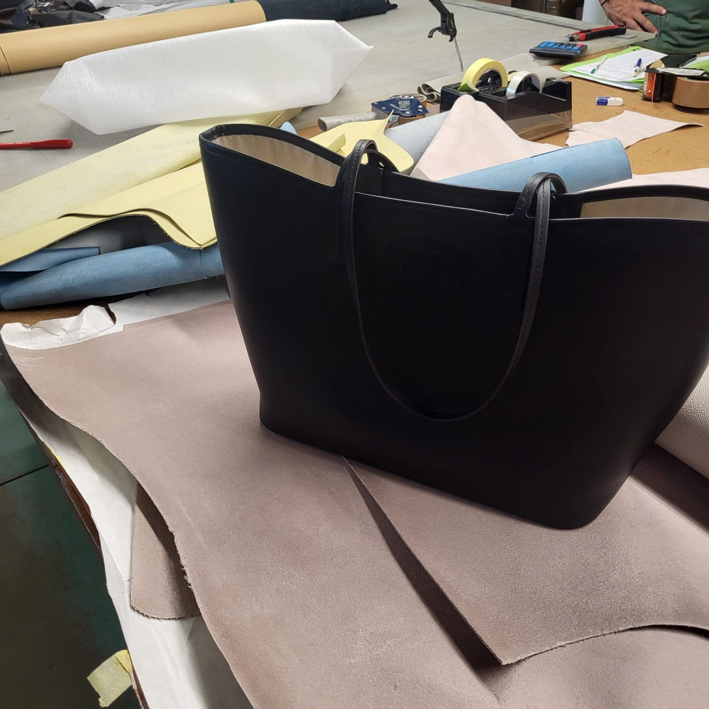 Borsa Shopping in vera pelle fatta a mano in Italia - VentunoundiciMC